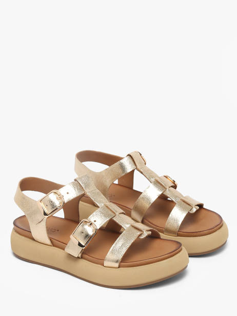 Sandals In Leather Inuovo Gold women 96046GLD other view 1