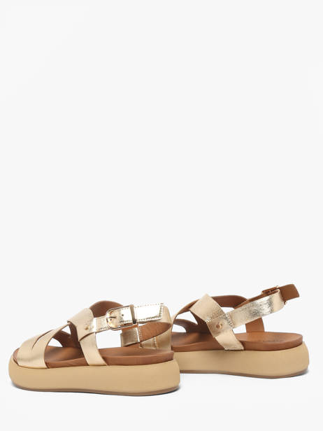 Sandals In Leather Inuovo Gold women 96063GLD other view 2