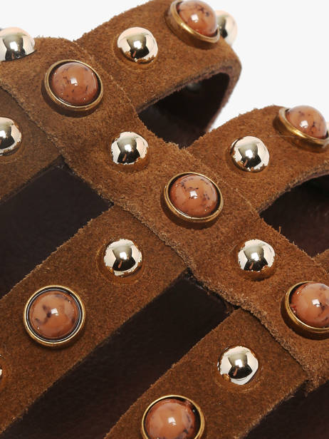 Sandals In Leather Inuovo Brown women 51002CTN other view 2