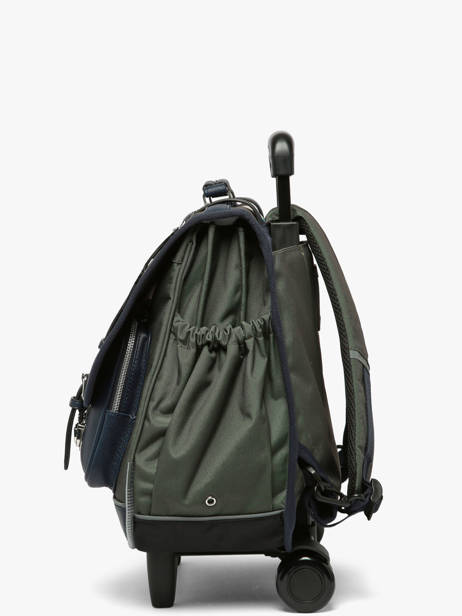 3-compartment Wheeled Satchel Vintage Urban Cameleon Green vintage urban CR41 other view 3