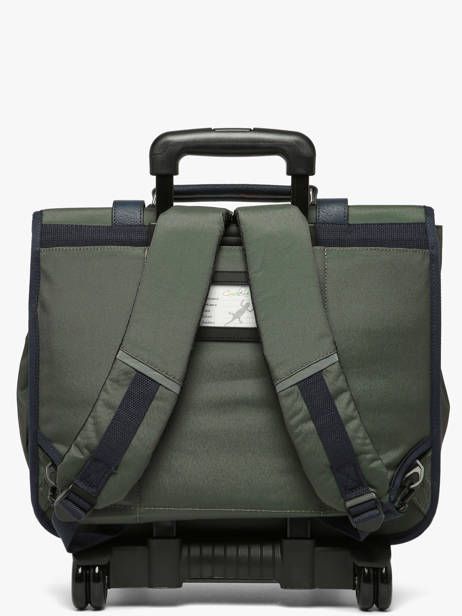 3-compartment Wheeled Satchel Vintage Urban Cameleon Green vintage urban CR41 other view 5