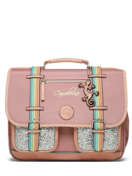 Satchel For Kids 2 Compartments Vintage Fantasy Cameleon Pink vintage fantasy CA38 other view 7