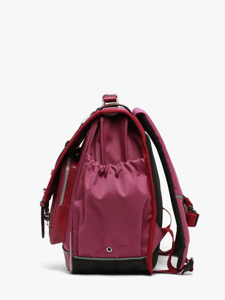 Satchel For Kids 3 Compartments Vintage Fantasy Cameleon Violet vintage fantasy CA41 other view 3