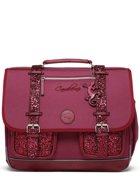 Satchel For Kids 3 Compartments Vintage Fantasy Cameleon Violet vintage fantasy CA41 other view 7