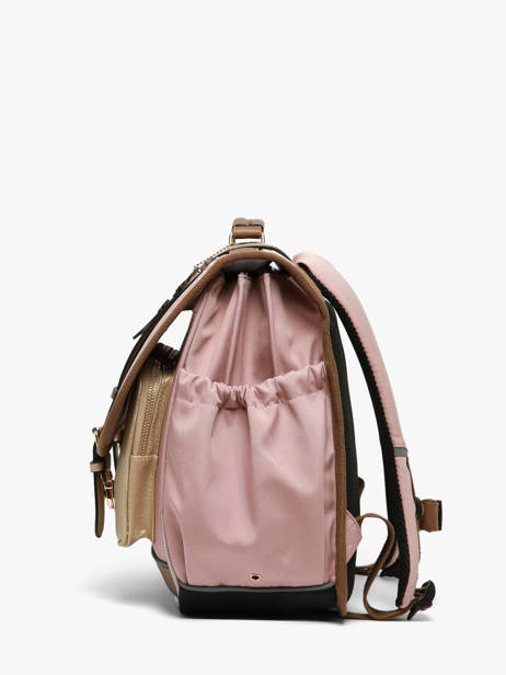 Cartable Enfant 3 Compartiments Cameleon Marron vintage fantasy CA41 vue secondaire 3