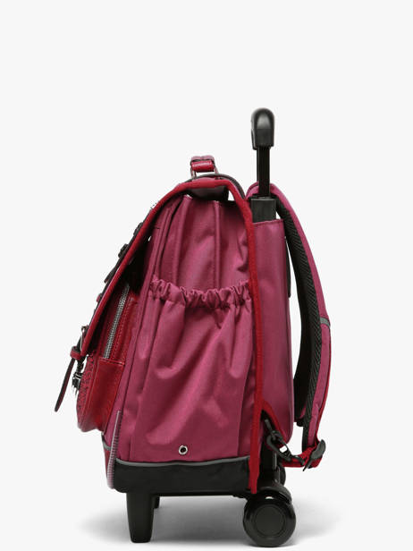 3-compartment Wheeled Satchel Vintage Fantasy Cameleon Violet vintage fantasy CR41 other view 3