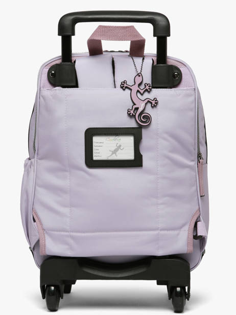 2-compartment Wheeled Schoolbag Cameleon Violet vintage fantasy SR40 other view 6