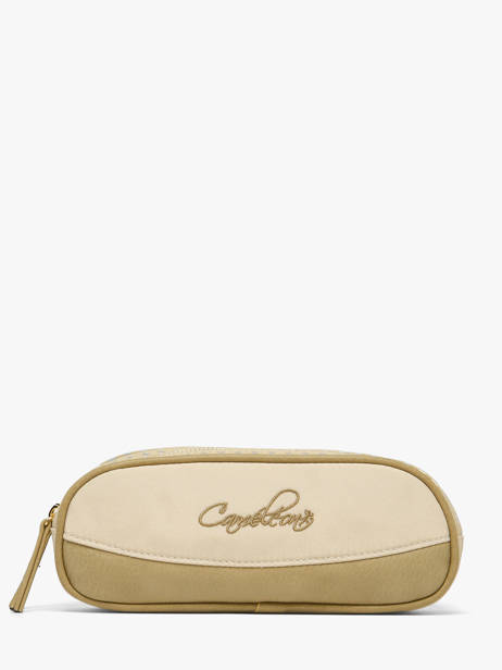 Pencil Case For Kids 2 Compartments Vintage Fantasy Cameleon Beige vintage fantasy TROU