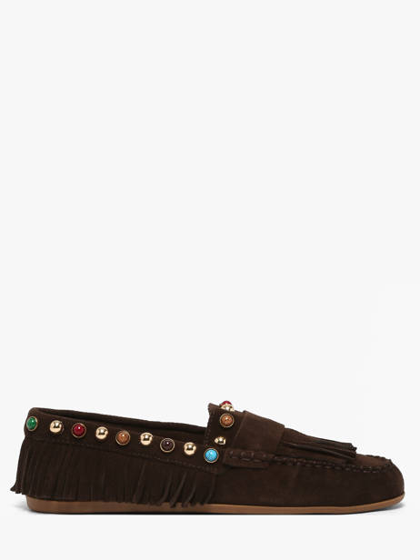 Moccasins In Leather Inuovo Brown women 29015SMN