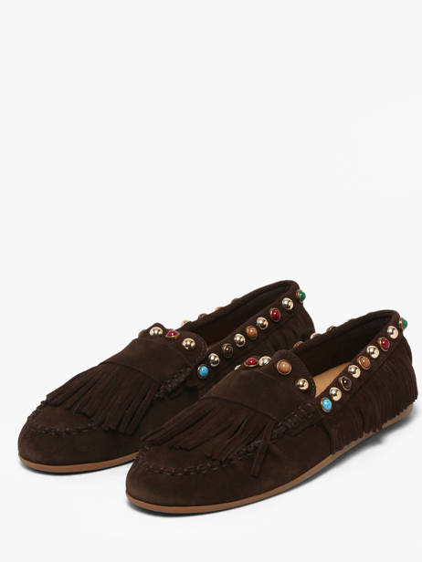Moccasins In Leather Inuovo Brown women 29015SMN other view 1