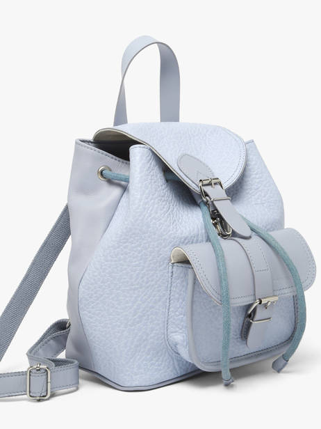Backpack Baroudeur Lavande Leather Paul marius Blue lavande BAROULAV other view 1