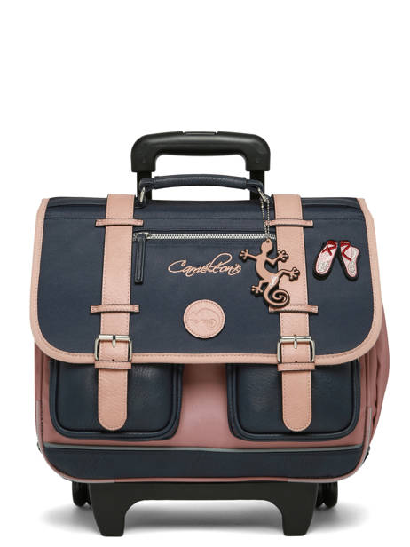 Wheeled Schoolbag For Kids 2 Compartments Vintage Fantasy Cameleon Blue vintage fantasy CR38 other view 8