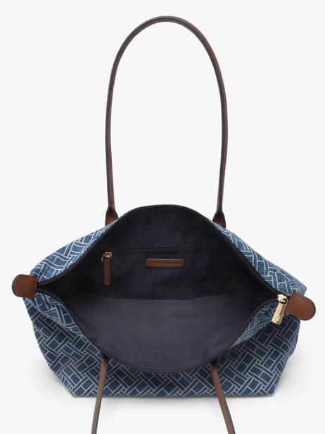 Shoulder Bag Popette Cotton Tommy hilfiger Blue popette AW18613 other view 2