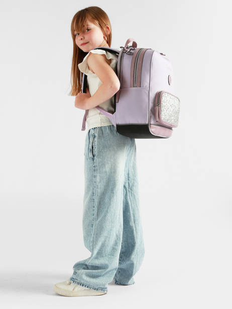 Sac à Dos 2 Compartiments Cameleon Violet vintage fantasy SO40 vue secondaire 1