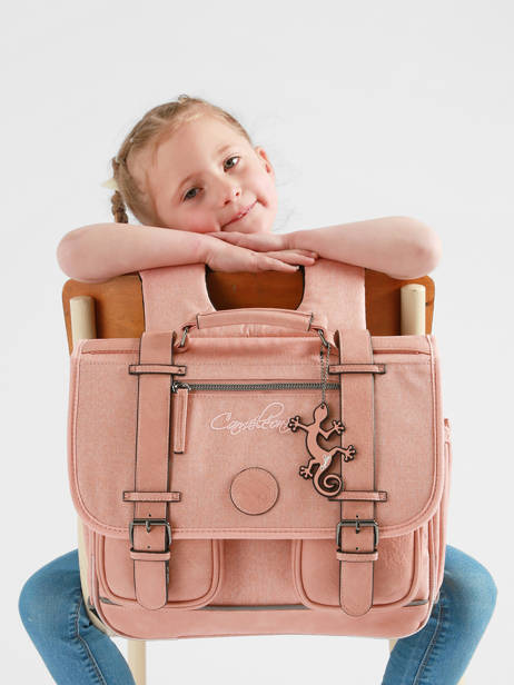 Cartable 2 Compartiments Cameleon Rose vintage color CA146Q vue secondaire 2