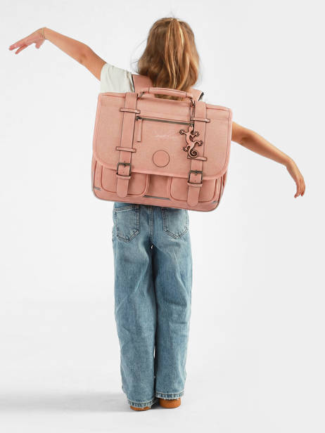 Satchel 2 Compartments Vintage Color Cameleon Pink vintage color CA38 other view 2