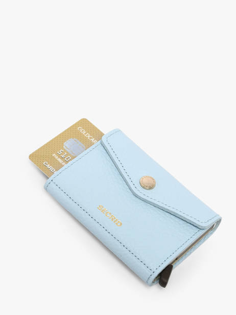 Porte-cartes Cuir Secrid Bleu pebble EPE vue secondaire 2