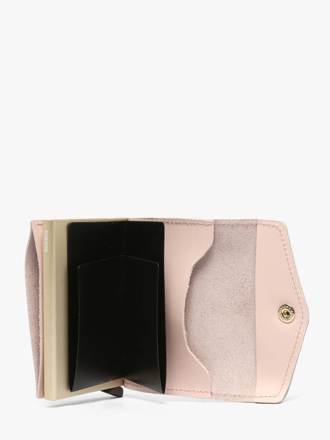 Porte-cartes Cuir Secrid Rose original EOR vue secondaire 1