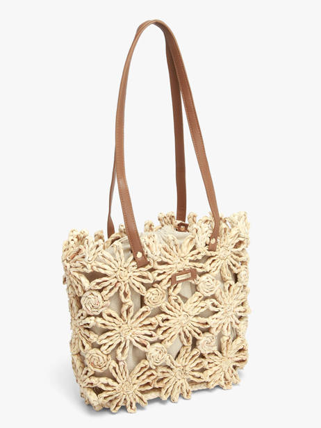Sac Porté épaule Mediterranee Papier Les tropeziennes Beige mediterranee TZ02 vue secondaire 2