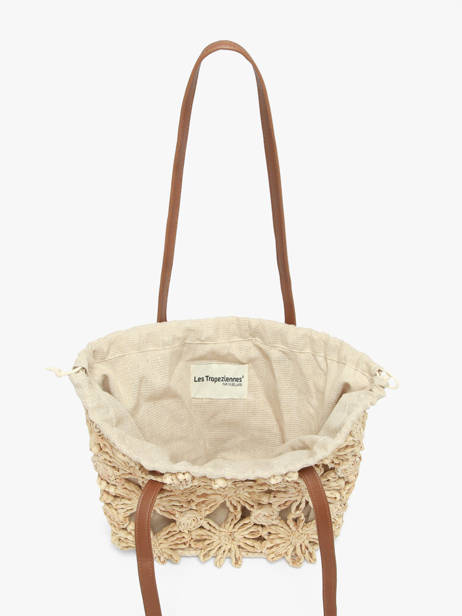 Sac Porté épaule Mediterranee Papier Les tropeziennes Beige mediterranee TZ02 vue secondaire 3