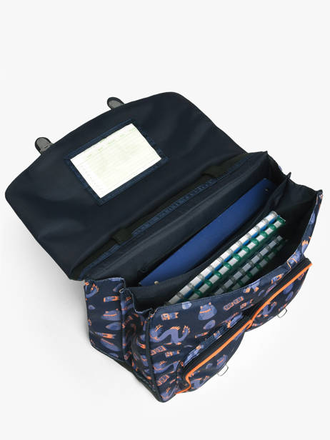 Cartable 2 Compartiments Tann's Bleu les fantaisies g 41155 vue secondaire 3