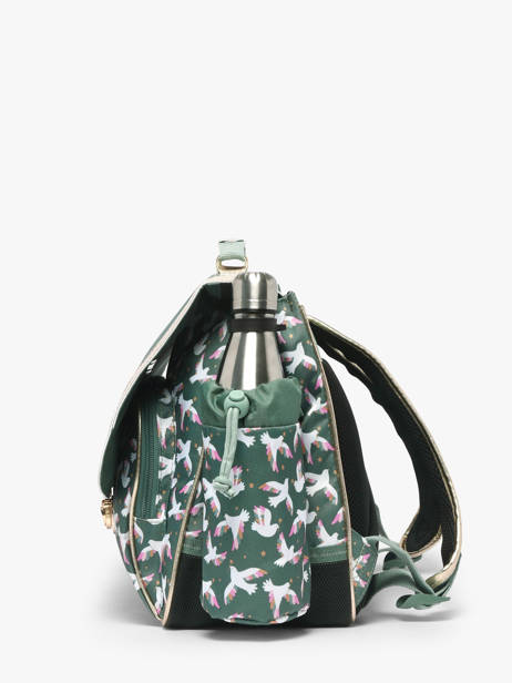 Cartable 2 Compartiments Tann's Vert les fantaisies f 44191 vue secondaire 2