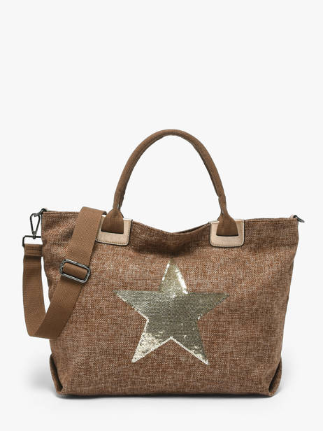 Sac Porté Main Star Polyester Ines de laure Marron star 1685161