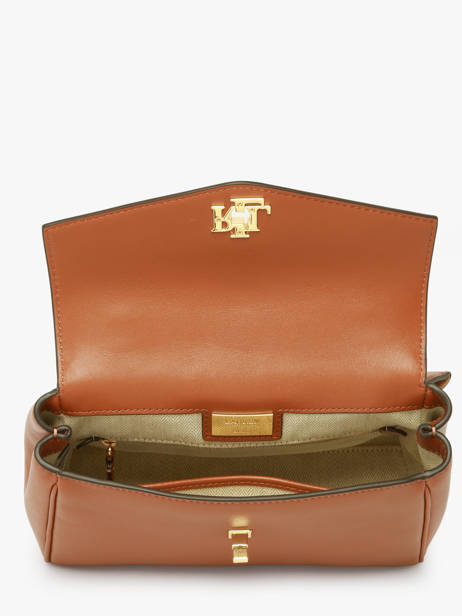 Sac Bandoulière Farrah Cuir Lauren ralph lauren Marron farrah 31P15611 vue secondaire 3