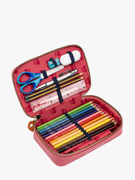 Trousse 1 Compartiment Jeune premier Rose daydream girls G vue secondaire 2