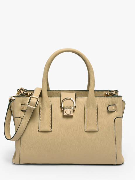 Satchel S Equestre Leather Etrier Beige equestre EEQT142S