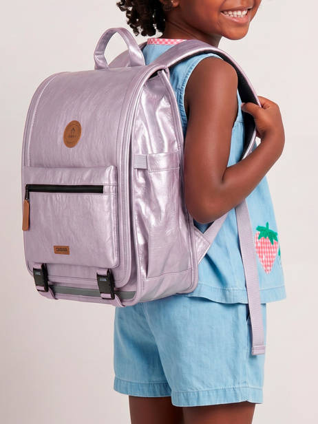 2-compartment Backpack Cabaia Violet school L other view 1