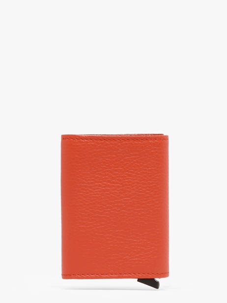 Porte-cartes Cuir Etrier Orange madras EMAD5020 vue secondaire 3