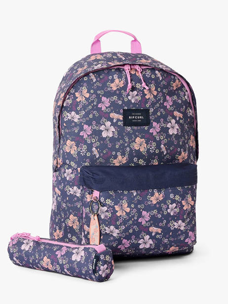 Sac à Dos 1 Compartiment Rip curl Bleu mixed 50WBA vue secondaire 3