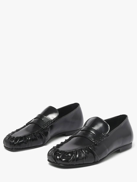 Mocassins En Cuir Alohas Noir women 10113501 vue secondaire 1