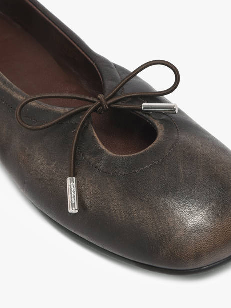 Ballerines En Cuir Alohas Marron women 10131801 vue secondaire 2