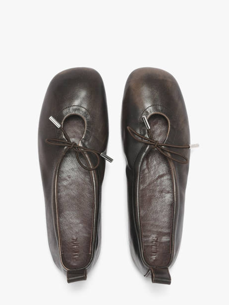Ballerines En Cuir Alohas Marron women 10131801 vue secondaire 3