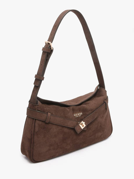 Sac Porté épaule Ella Aspect Daim Guess Marron ella SG975418 vue secondaire 1