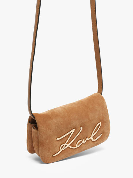 Sac Bandoulière K Signature Cuir Karl lagerfeld Marron k signature B3W30016 vue secondaire 1