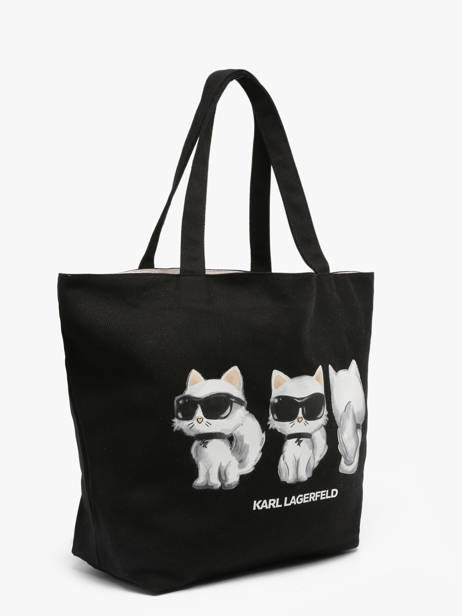 Sac Porté épaule K Ikon Coton Karl lagerfeld Noir k ikon B3W50017 vue secondaire 2