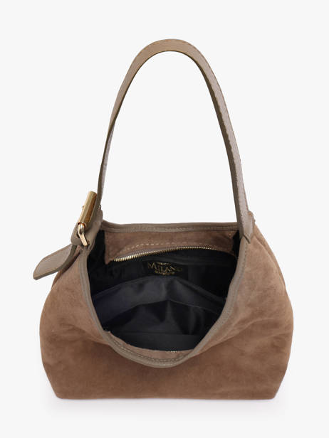 Sac Porté épaule Velvet Caviar Cuir Milano Marron velvet caviar VC26062 vue secondaire 3