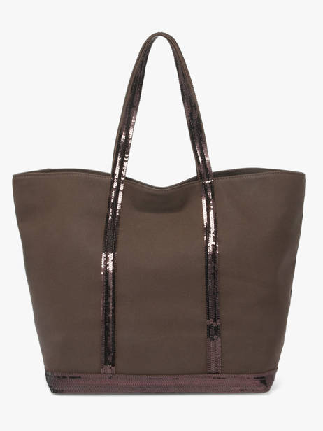 Le Cabas L Paillettes Vanessa bruno Marron cabas 1V40315 vue secondaire 5