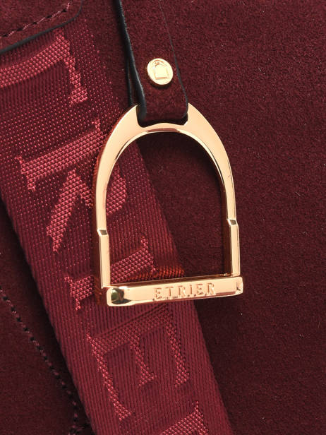 Sac Porté épaule Altesse Suede Cuir Etrier Rouge altesse suede EASU017M vue secondaire 4