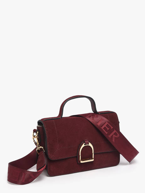 Sac Bandoulière S Altesse Suede Etrier Rouge altesse suede EASU048S vue secondaire 3