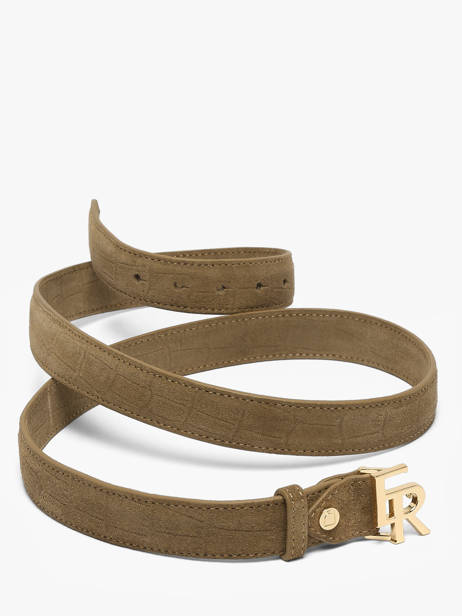 Ceinture Etrier Marron equestre croco EEQC414C vue secondaire 2