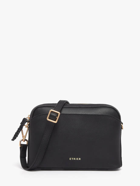 Sac Bandoulière Torsade Cuir Etrier Noir torsade ETOS227S