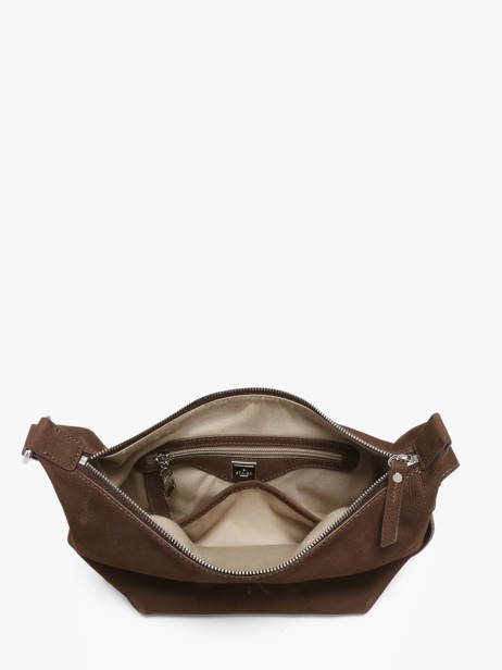 Sac Bandoulière Cavalier Nubuck Cuir Etrier Marron cavalier nubuck ECAN228M vue secondaire 4
