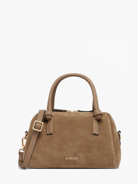 Sac Porté Main Sienne Cuir Etrier Marron sienne ESIN220S