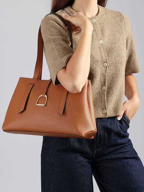 Sac Porté épaule Torsade Cuir Etrier Marron torsade ETOS173L vue secondaire 1