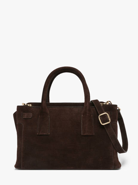 Sac Porté Main S Equestre Croco Cuir Etrier Marron equestre croco EEQC142S vue secondaire 6