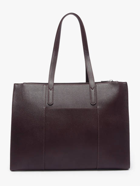 Sac Porté épaule Saffiano Polyester David jones Marron saffiano 4N vue secondaire 4